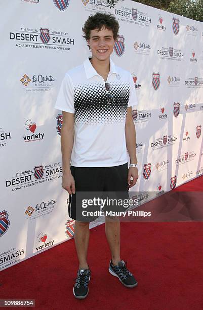 Actor Douglas Smith arrives at the 7th Annual K-Swiss Desert Smash - Day 1 at La Quinta Resort and Club on March 8, 2011 in La Quinta, California.