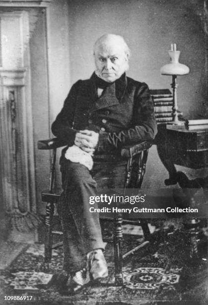 American politician John Quincy Adams , circa 1840.