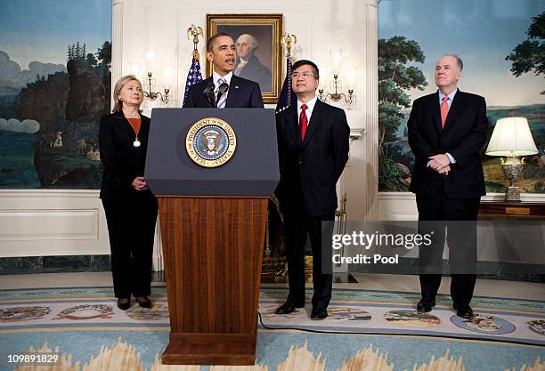 President Barack Obama , announces the nomination of Secretary of Commerce Gary Locke to be the next U.S. Ambassador to China, as U.S. Secretary of...