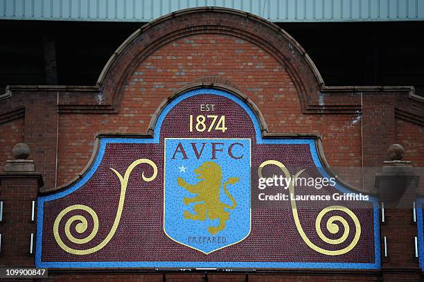 General Views of the Stadium prior to the Barclays Premier League match between Aston Villa and Blackburn Rovers at Villa Park on February 26, 2011...