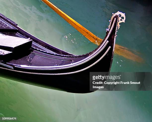gondola - detail - venice - italy - venice gondola stock pictures, royalty-free photos & images