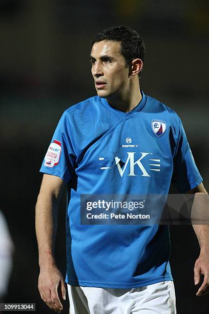 Jack Lester of Chesterfield in action during the npower League Two match between Chesterfield and Northampton Town at the B2net Stadium on March 8,...