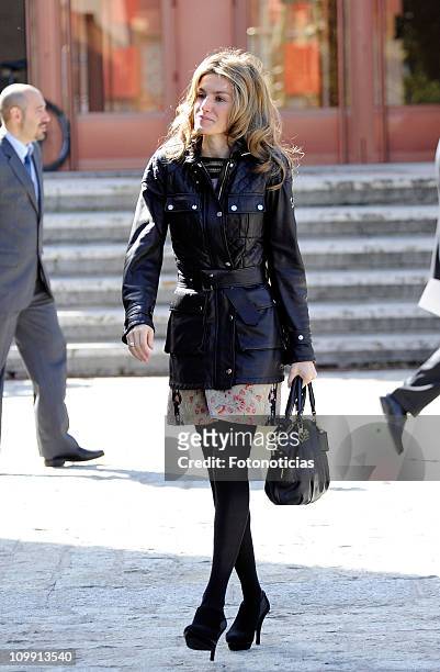 Princess Letizia of Spain attends the 'Discapnet' Awards 2011 ceremony at the ONCE on March 10, 2011 in Madrid, Spain.