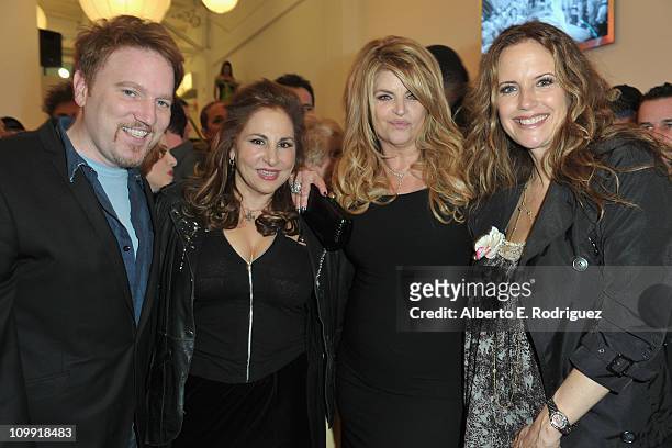 Actor/singer Dan Finnerty, actress Kathy Najimy, actress Kirstie Alley and actress Kelly Preston attend the opening of Kirstie Alley's Organic...