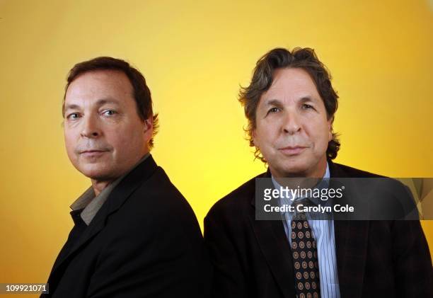 Peter Farrelly and Bobby Farrelly pose at a portrait session for the Los Angeles Times in New York City, New York on February 23, 2011. Published...
