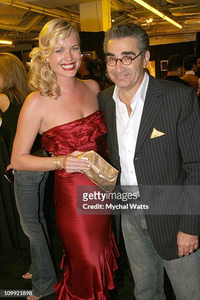 Rebecca Romijn and Eugene Levy during 2005 Fashion Rocks - Talent Gift Lounge Produced by On 3 Productions - Day 2 at Radio City Music Hall in New...