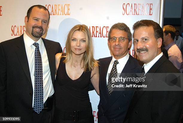 Marc Shmuger, vice chairman of Universal Pictures, Michelle Pfeiffer, Ron Meyer, president of Universal Pictures, and Craig Kornblau, president of...