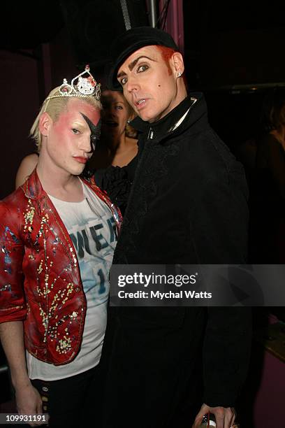 Richie Rich and Patrick McDonald during Heatherette Birthday Bash at Luke and Leroy's in New York City, New York, United States.