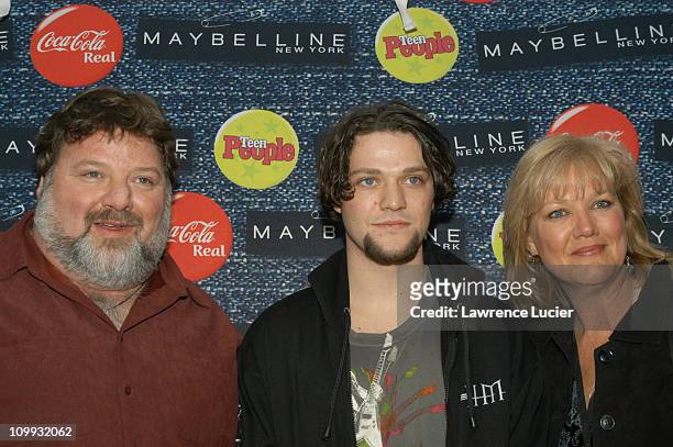Phil Margera, Bam Margera, and April Margera during Teen People's 5th Annual What's Next Party at Crobar in New York City, New York, United States.
