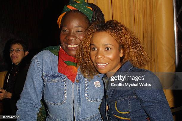 Rita Marley and Cedella Marley during MercedesBenz Fashion Week Spring Collections 2003 - Cedella Marley Catch-a-Fire - Runway and Backstage Fashion...