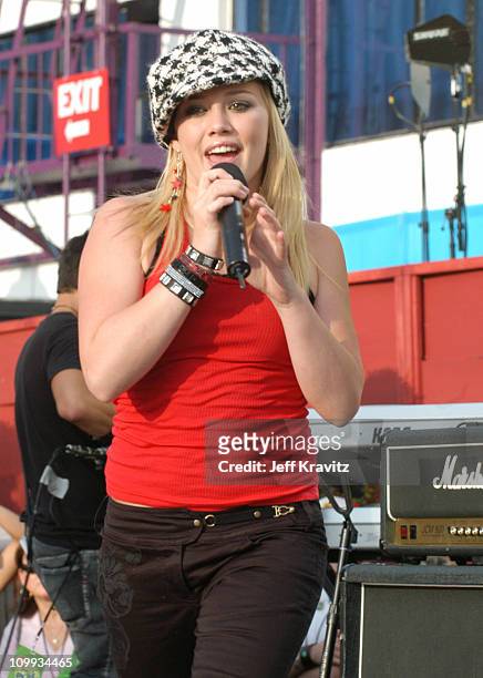 Hilary Duff during Nickelodeon Celebrates Lets Just Play Campaign at Nickelodeon Studios On Sunset in Hollywood, CA, United States.