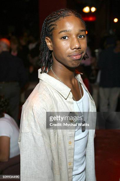 Michael B. Jordan during DMX and Animal Haven Unveil Boomer 129 K-9 Fashions at Q Lounge, 220 West 19th Street in New York City, New York, United...