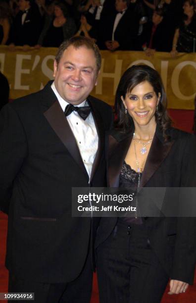 Mark Addy and Jami Gertz during The 30th Annual People's Choice Awards - Arrivals at Pasadena Civic Auditorium in Pasadena, California, United States.