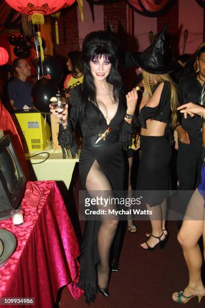 Elvira during Elvira's Pre-Party for Elvira's Haunted Hills in New York City, New York, United States.