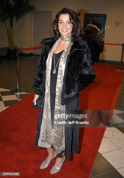 Annabella Sciorra during HBO's Six Feet Under Third Season World Premiere - After Party at Capitale in New York City, New York, United States.