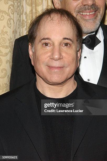 Paul Simon during Paul Simon and Jane Pauley Host Children's Health Fund Gala Dinner at Hilton New York in New York, New York, United States.