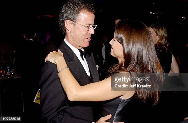 Jeff Bewkes & Kristin Davis during The 54th Annual Primetime Emmy Awards - Governor's Ball at The Shrine Auditorium in Los Angeles, California,...
