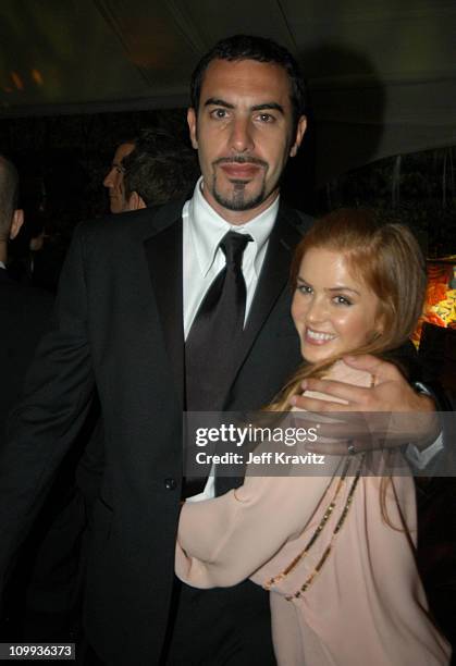 Sacha Baron Cohen and Isla Fisher during 55th Annual Primetime Emmy Awards - HBO After Party at Pacific Design Center in Los Angeles, California,...