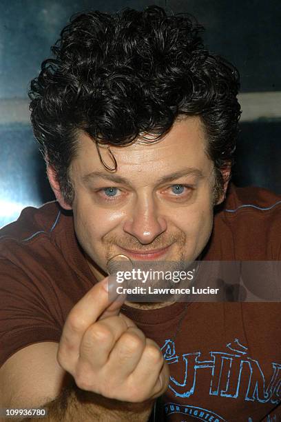 Andy Serkis during Andy Serkis Signs His New Book The Lord of The Rings: Gollum: How We Made Movie Magic at Barnes & Noble Union Square in New York...