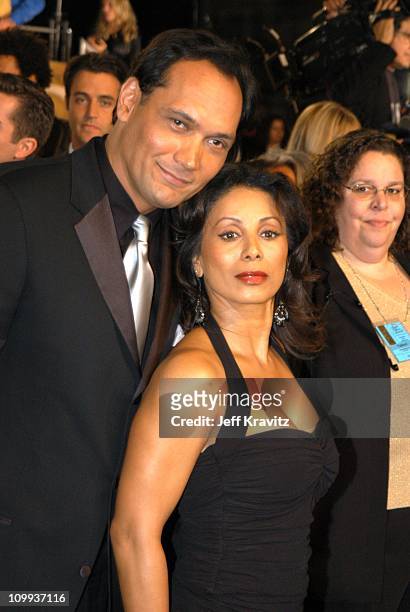 Jimmy Smits and Wanda De Jesus during The 29th Annual People's Choice Awards at Pasadena Civic Auditorium in Pasadena, CA, United States.