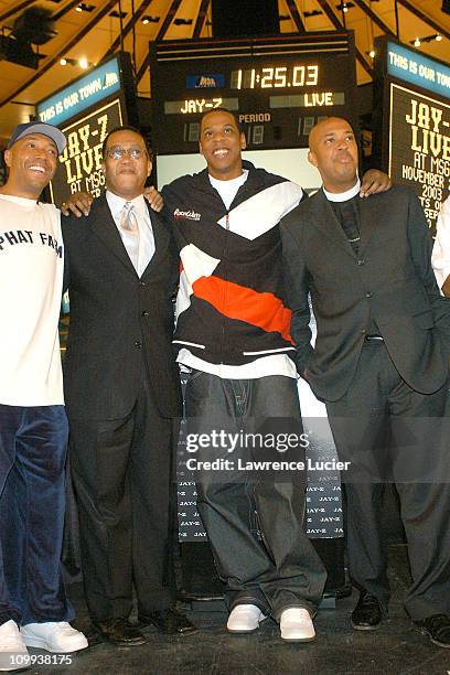 Russell Simmons, Dr. Benjamin Chavis, Jay-Z, Rev. Joseph Run Simmons, Memphis Bleek