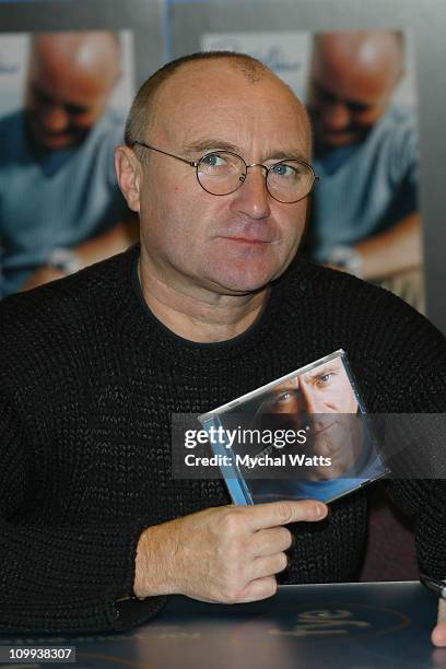 Seven-time Grammy Winner Phil Collins celebrated the release of his new CD, Testify , with a signing event at the FYE store on Sixth Ave in...