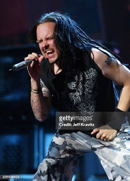 Jonathan Davis of Korn during MTV Video Music Awards Latin America 2003 - Live Telecast at Jackie Gleason Theater in Miami Beach, Florida, United...