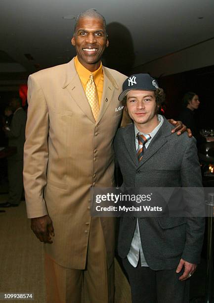 Robert Parish and Danny Masterson during GQ Magazine 2004 NBA All Star Party at Pacific Design Center in Los Angeles, California, United States.