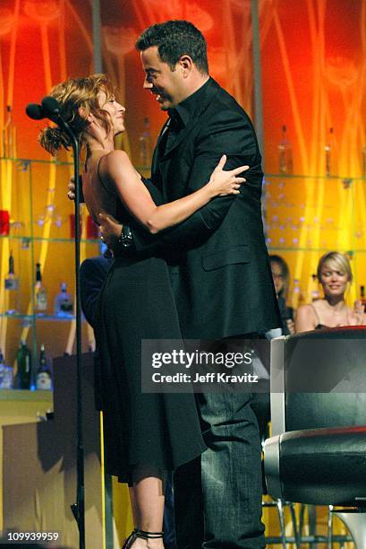 Jennifer Love Hewitt and Carson Daly during MTV Bash - Carson Daly at Hollywood Palladium in Hollywood, California, United States.