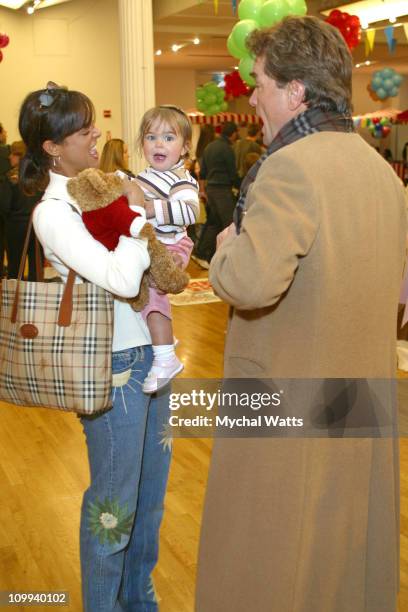 Eva La Rue, Daughter and Husband John Callahan during Second Annual Children's Day Artrageous at Metropolitan Pavillion in New York City, New York,...