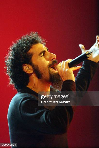 Serj Tankian of System of a Down during MTV Video Music Awards Latinoamerica 2002 - Show at Jackie Gleason Theater in Miami, FL, United States.