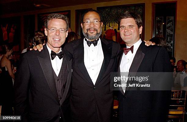 Jeff Bewkes, Richard Parsons and Steve Case during The 54th Annual Primetime Emmy Awards - HBO Post Party at Spago's in Los Angeles, California,...