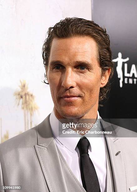 Matthew McConaughey at Liongate Premiere of "The Lincoln Lawyer" at ArcLight Cinemas Cinerama Dome on March 10, 2011 in Hollywood, California.