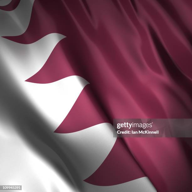 qatar flag. - qatar flag stock illustrations