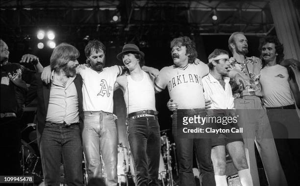 The Doobie Brothers perform at the Greek Theater in Berkeley, California on September 11, 1982.