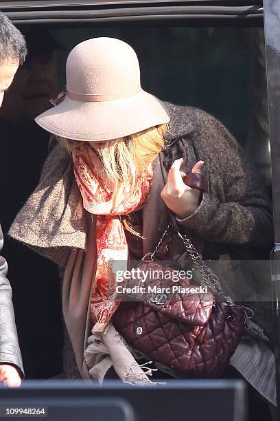 Blake Lively sighted in Saint Germain des Pres on March 5, 2011 in Paris, France.