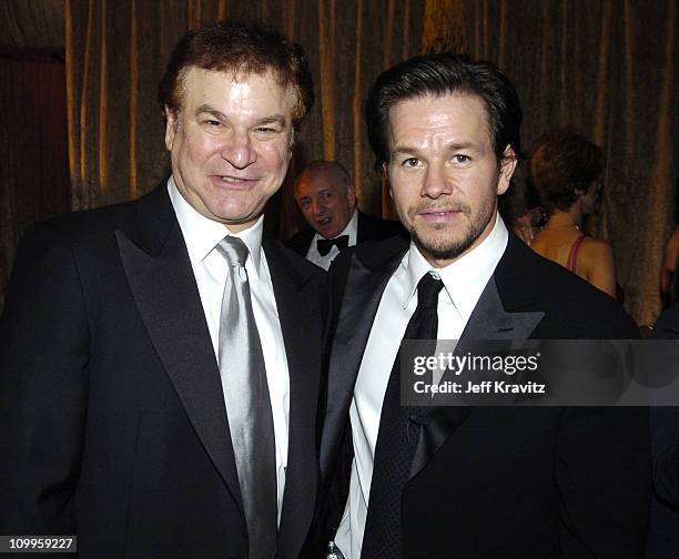 Robert Wuhl and Mark Wahlberg during HBO Golden Globe Awards Party - Inside at Beverly Hills Hilton in Beverly Hills, California, United States.