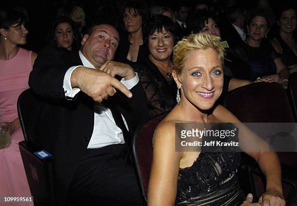 James Gandolfini and Edie Falco during The 56th Annual Primetime Emmy Awards - Audience at The Shrine Auditorium in Los Angeles, California, United...
