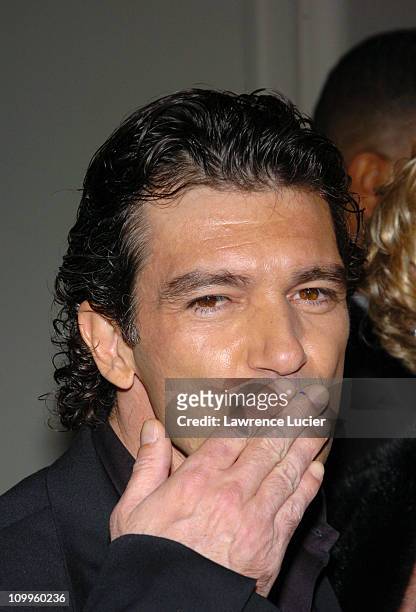 Antonio Banderas during 12th Rainforest Foundation Benefit Concert - After Party at Pierre Hotel in New York City, New York, United States.