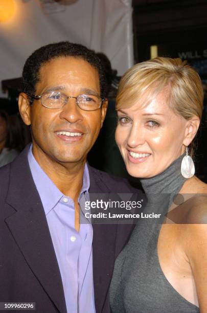 Bryant Gumbel and Hilary Quinlan during I, ROBOT New York Premiere - Arrivals at Beekman Theater in New York City, New York, United States.