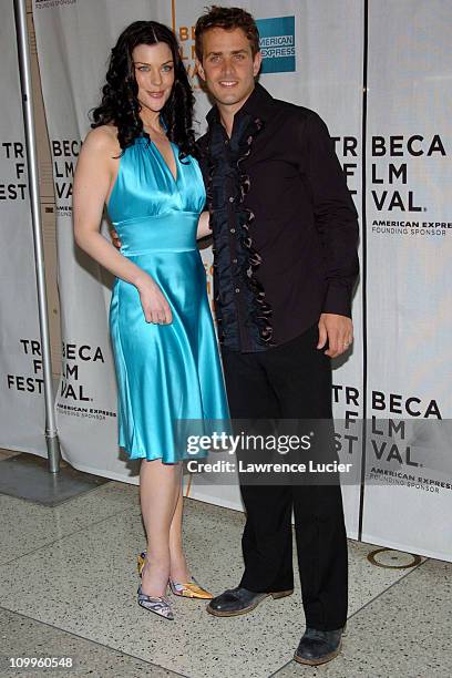 Kim Director and Joey McIntyre during 3rd Annual Tribeca Film Festival - ''Tony N' Tina's Wedding'' - Premiere at Stuyvesant High School in New York...