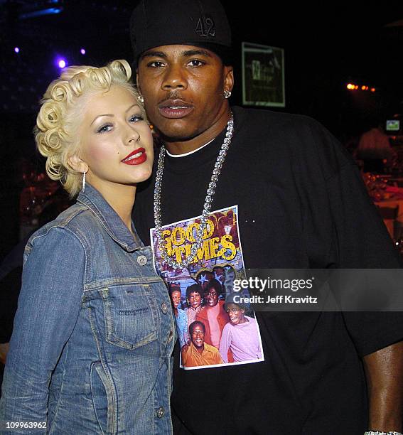 Christina Aguilera and Nelly at the City of Hope Spirit Award Honoring Van Toffler at Green Acres Estate, home of Ron Burkle. The event raised $2.2...