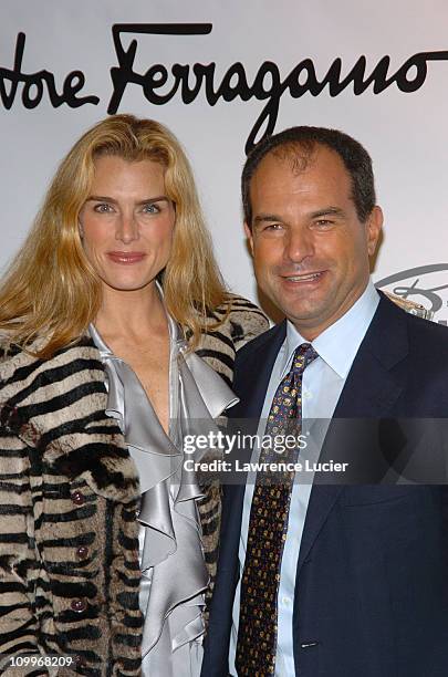 Brooke Shields and Massimo Ferragamo during Welcome Back To Broadway Party For Brooke Shields Hosted By Massimo Ferragamo in New York City, New York,...