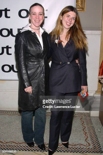 Heather Matarazzo and girlfriend during Out Magazine Celebrates Its 10th Anniversary at Capitale in New York City, New York, United States.