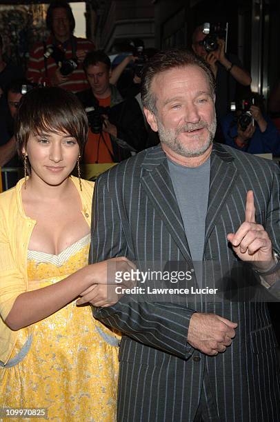 Zelda Williams and Robin Williams during House of D - New York Premiere at Loews Lincoln Square in New York City, New York, United States.