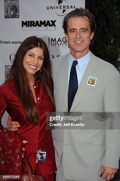 Malissa Shriver and Bobby Shriver during Cinderella Man Los Angeles Premiere at Gibsob Amphitheater in Universal City, California, United States.