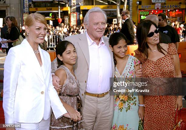 Sir Anthony Hopkins and family during War of the Worlds Los Angeles Premiere and Fan Screening - Arrivals at Grauman's Chinese Theater in Los...