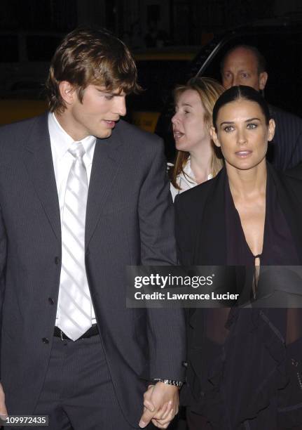 Ashton Kutcher and Demi Moore during A Lot Like Love New York City Premiere at Clearview Chelsea West Cinema in New York City, New York, United...