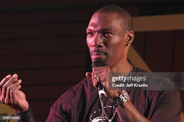 Charlie Murphy during 2005 Bonnaroo - Pre-Festivities - Charlie Murphy at Yet Another Comedy Tent in Manchester, Tennessee, United States.