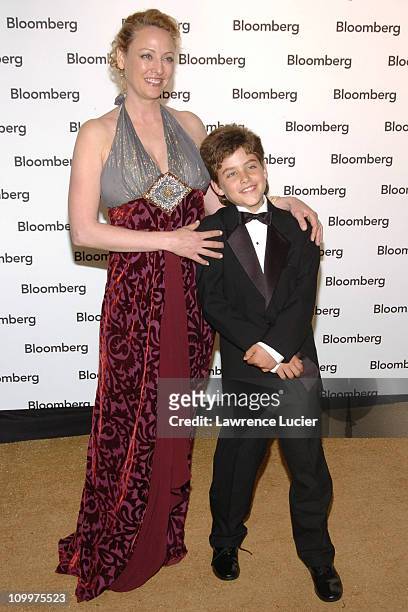 Virginia Madsen and son Jack during The 2005 White House Correspondents' Association Dinner - Bloomberg After Party at 2107 Wyoming Ave in New York...